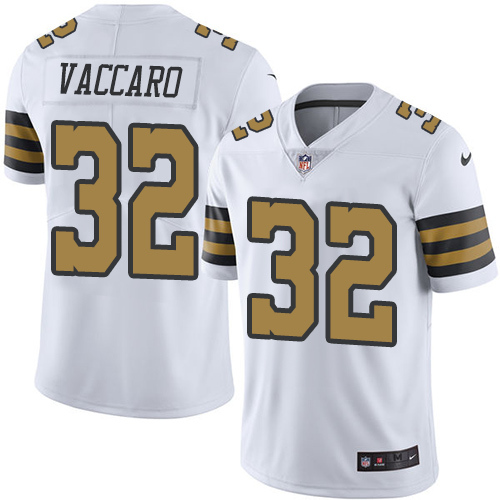 New Orleans Saints #32 Kenny Vaccaro White Men's Stitched Limited Rush Jersey Men's cheap jerseys for sale - CheapJerseys.Shop
