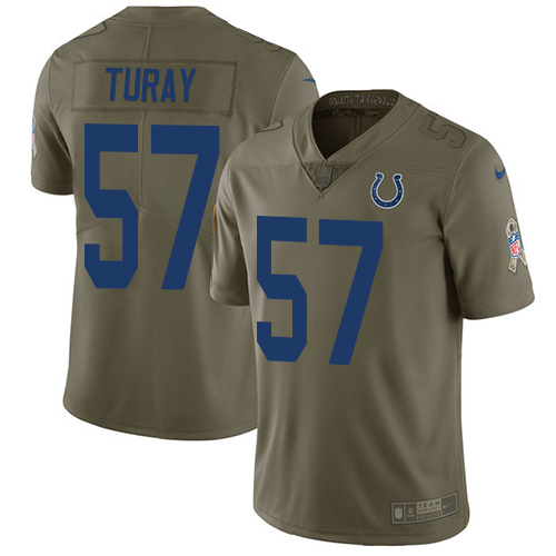Indianapolis Colts #57 Kemoko Turay Olive Youth Stitched Limited 2017 Salute to Service Jersey Youth cheap jerseys for sale - CheapJerseys.Shop