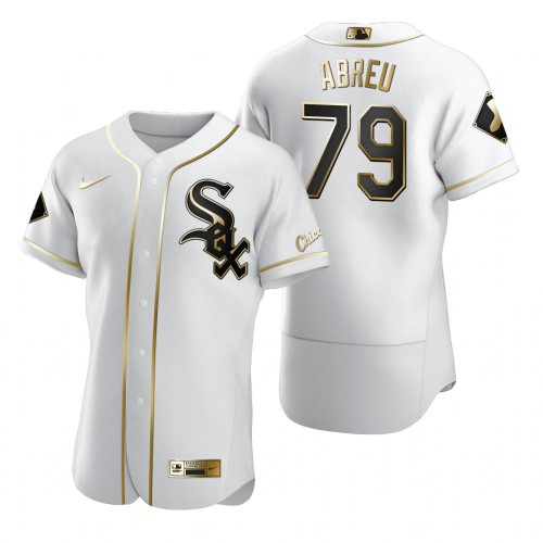 Chicago Chicago White Sox #79 Jose Abreu White Men's Authentic Golden Edition Jersey Men's cheap jerseys for sale - CheapJerseys.Shop