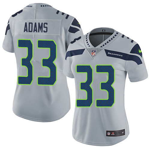 Seahawks #33 Jamal Adams Grey Alternate Women's Stitched Vapor Untouchable Limited Jersey cheap jerseys for sale - CheapJerseys.Shop