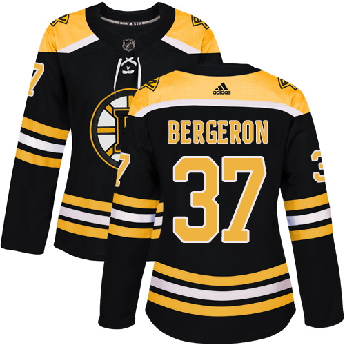 Boston Bruins #37 Patrice Bergeron Black Home Authentic Women's Stitched Jersey Womens cheap jerseys for sale - CheapJerseys.Shop
