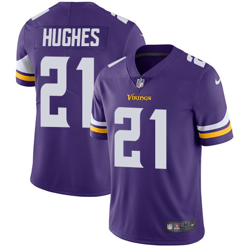 Minnesota Vikings #21 Mike Hughes Purple Team Color Men's Stitched Vapor Untouchable Limited Jersey Men's cheap jerseys for sale - CheapJerseys.Shop