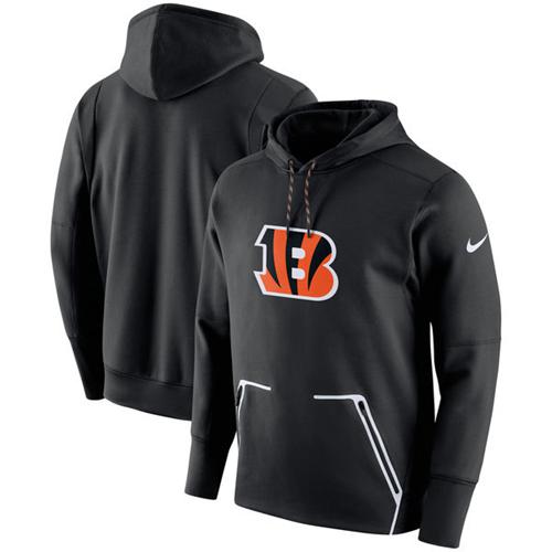 Men's Cincinnati Bengals Black Champ Drive Vapor Speed Performance Pullover Hoodie cheap jerseys for sale - CheapJerseys.Shop