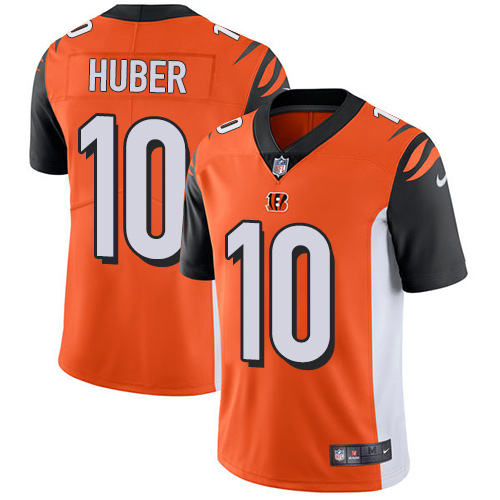 Cincinnati Bengals #10 Kevin Huber Orange Alternate Men's Stitched Vapor Untouchable Limited Jersey Men's cheap jerseys for sale - CheapJerseys.Shop