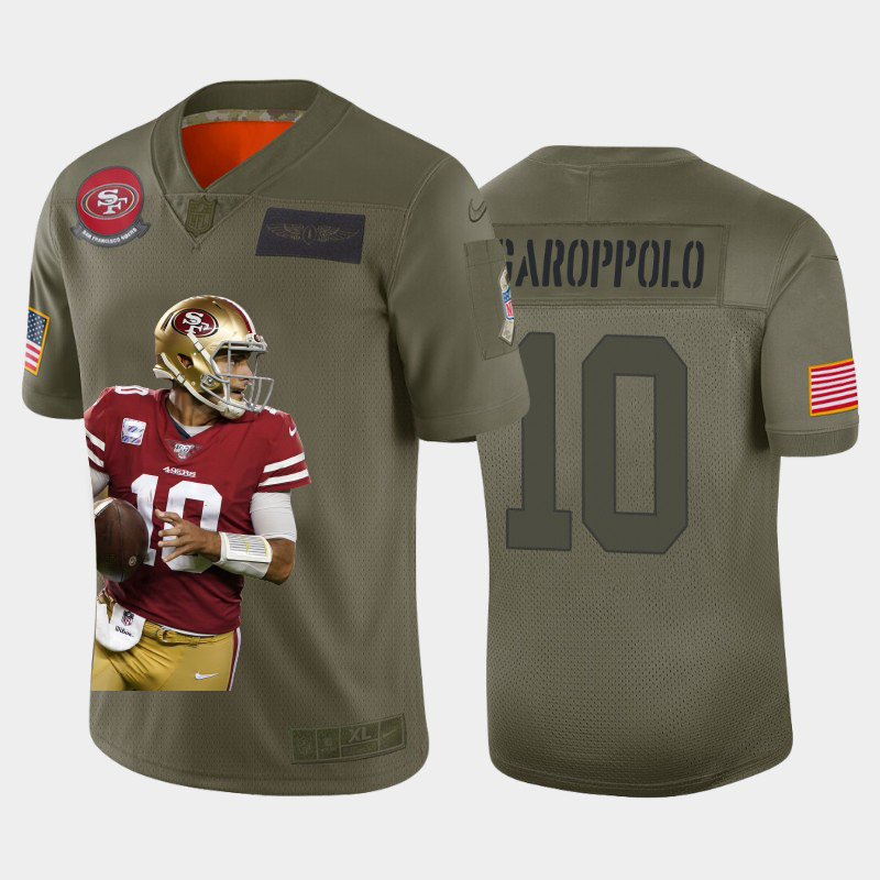 San Francisco 49ers #10 Jimmy Garoppolo Team Hero Vapor Limited Jersey Camo cheap jerseys for sale - CheapJerseys.Shop