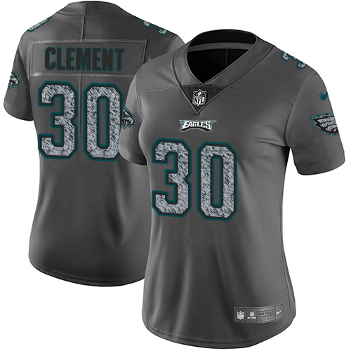 Philadelphia Eagles #30 Corey Clement Gray Static Women's Stitched Vapor Untouchable Limited Jersey Womens cheap jerseys for sale - CheapJerseys.Shop