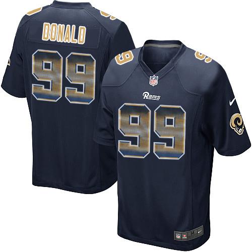 Rams #99 Aaron Donald Navy Blue Team Color Men's Stitched Limited Strobe Jersey cheap jerseys for sale - CheapJerseys.Shop