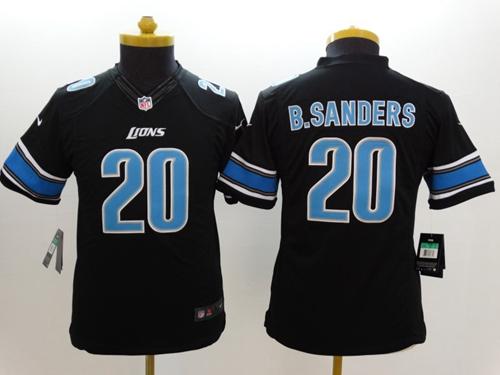Lions #20 Barry Sanders Black Alternate Youth Stitched Limited Jersey cheap jerseys for sale - CheapJerseys.Shop