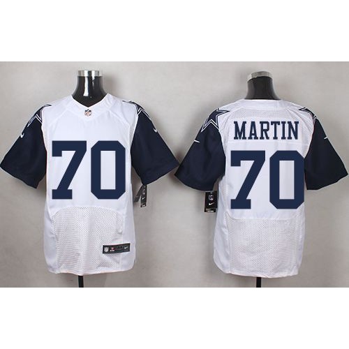 Dallas Cowboys #70 Zack Martin White Men's Stitched Elite Rush Jersey Men's cheap jerseys for sale - CheapJerseys.Shop