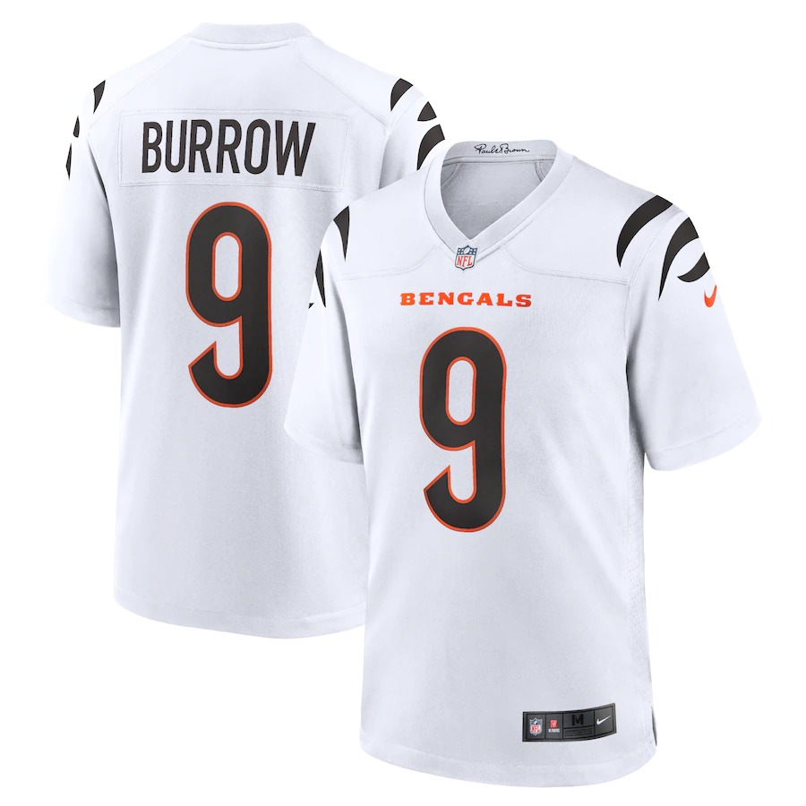 Cincinnati Bengals #9 Joe Burrow White Game Jersey cheap jerseys for sale - CheapJerseys.Shop