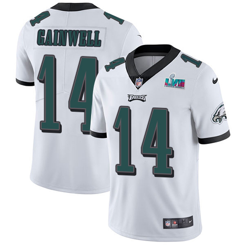 Eagles #14 Kenneth Gainwell White Super Bowl LVII Patch Youth Stitched Vapor Untouchable Limited Jersey cheap jerseys for sale - CheapJerseys.Shop