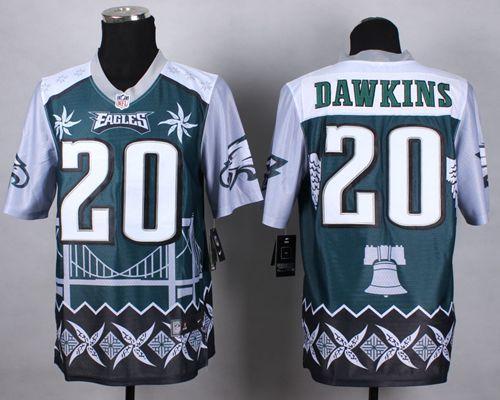 Eagles #20 Brian Dawkins Midnight Green Men's Stitched Elite Noble Fashion Jersey cheap jerseys for sale - CheapJerseys.Shop