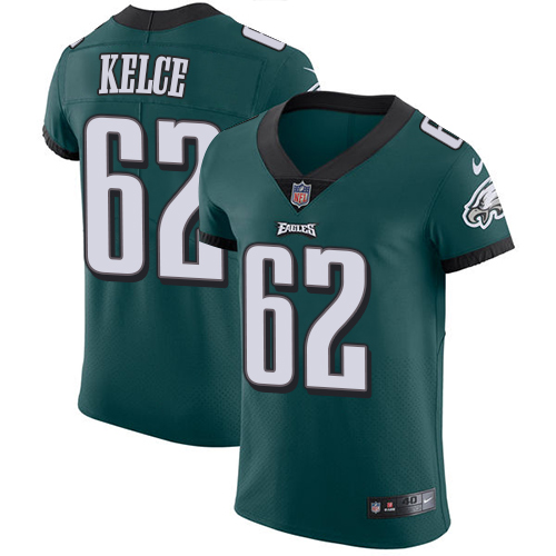 Eagles #62 Jason Kelce Midnight Green Team Color Men's Stitched Vapor Untouchable Elite Jersey cheap jerseys for sale - CheapJerseys.Shop