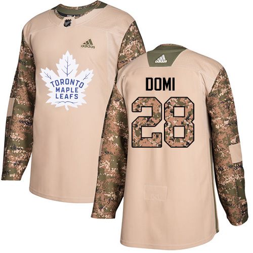 Maple Toronto Maple Leafs #28 Tie Domi Camo Authentic 2017 Veterans Day Stitched Jersey Men's cheap jerseys for sale - CheapJerseys.Shop