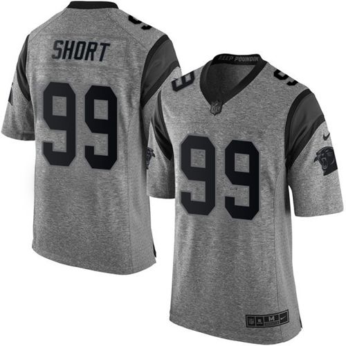 Carolina Panthers #99 Kawann Short Gray Men's Stitched Limited Gridiron Gray Jersey Men's cheap jerseys for sale - CheapJerseys.Shop
