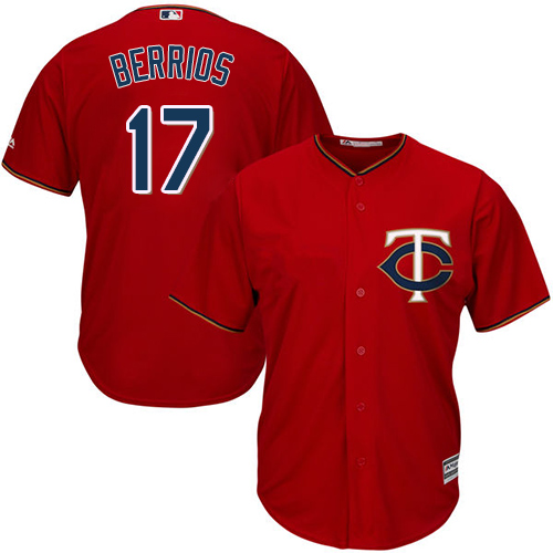 Minnesota Twins #17 Jose Berrios Red Cool Base Stitched Youth Jersey Youth cheap jerseys for sale - CheapJerseys.Shop