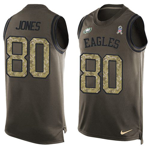Eagles #80 Julio Jones Green Men's Stitched Limited Salute To Service Tank Top Jersey cheap jerseys for sale - CheapJerseys.Shop