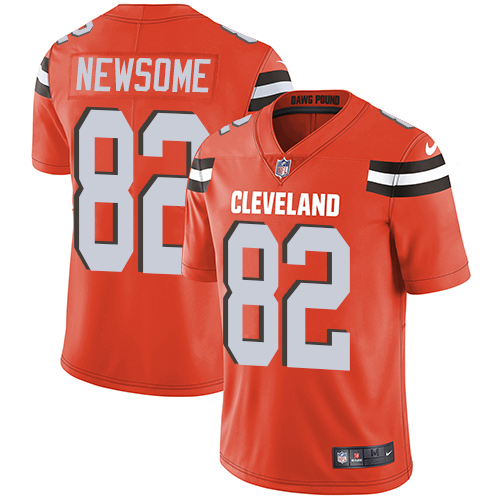 Cleveland Browns #82 Ozzie Newsome Orange Alternate Men's Stitched Vapor Untouchable Limited Jersey Men's cheap jerseys for sale - CheapJerseys.Shop