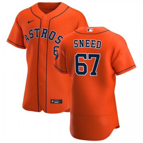 Houston Houston Astros #67 Cy Sneed Men's Orange Alternate 2020 Authentic Team Jersey Men's cheap jerseys for sale - CheapJerseys.Shop