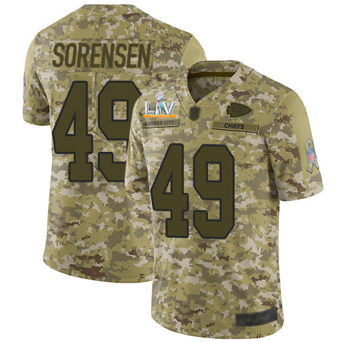 Kansas City Chiefs #49 Daniel Sorensen Camo Men's Super Bowl LV Bound Stitched Limited 2018 Salute To Service Jersey Men's cheap jerseys for sale - CheapJerseys.Shop