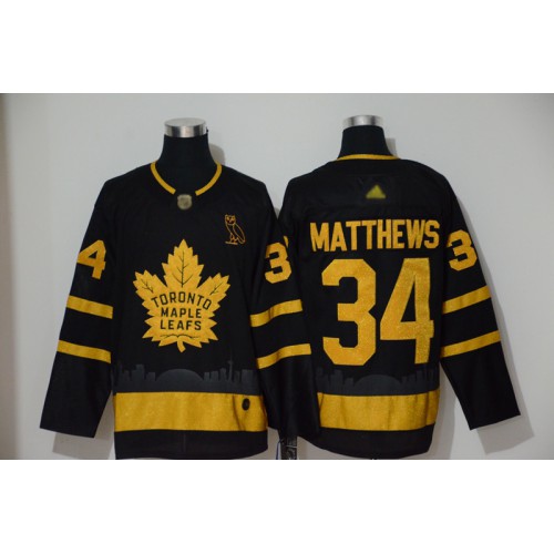 Maple Toronto Maple Leafs #34 Auston Matthews Black City Edition Authentic Stitched Jersey Men's cheap jerseys for sale - CheapJerseys.Shop