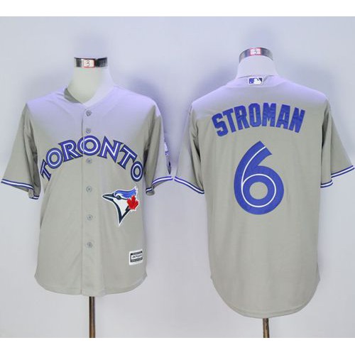 Toronto Blue Jays #6 Marcus Stroman Grey New Cool Base 40th Anniversary Stitched Jersey Men's cheap jerseys for sale - CheapJerseys.Shop