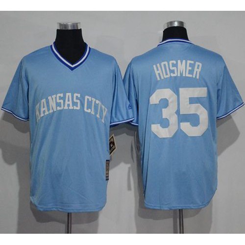 Kansas City Royals #35 Eric Hosmer Light Blue Cooperstown Stitched Jersey Men's cheap jerseys for sale - CheapJerseys.Shop