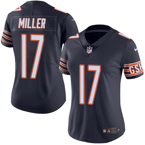 Chicago Bears #17 Anthony Miller Navy Blue Team Color Women's Stitched Vapor Untouchable Limited Jersey Womens cheap jerseys for sale - CheapJerseys.Shop
