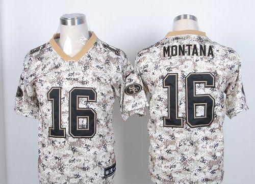 49ers #16 Joe Montana Camo USMC Men's Stitched Elite Jersey cheap jerseys for sale - CheapJerseys.Shop