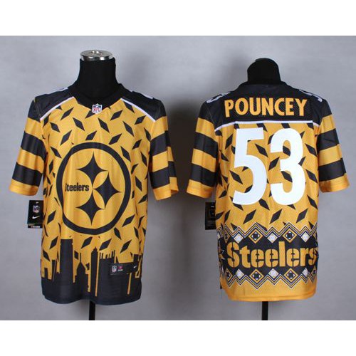 Pittsburgh Steelers #53 Maurkice Pouncey Gold Men's Stitched Elite Noble Fashion Jersey Men's cheap jerseys for sale - CheapJerseys.Shop