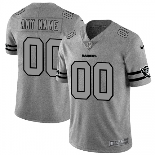 Las Vegas Raiders Custom Men's Gray Gridiron II Vapor Untouchable Limited Jersey cheap jerseys for sale - CheapJerseys.Shop