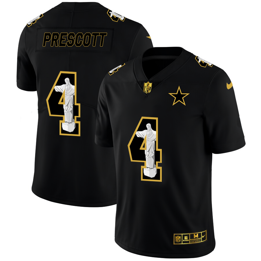 Dallas Cowboys #4 Dak Prescott Carbon Black Vapor Cristo Redentor Limited Jersey cheap jerseys for sale - CheapJerseys.Shop