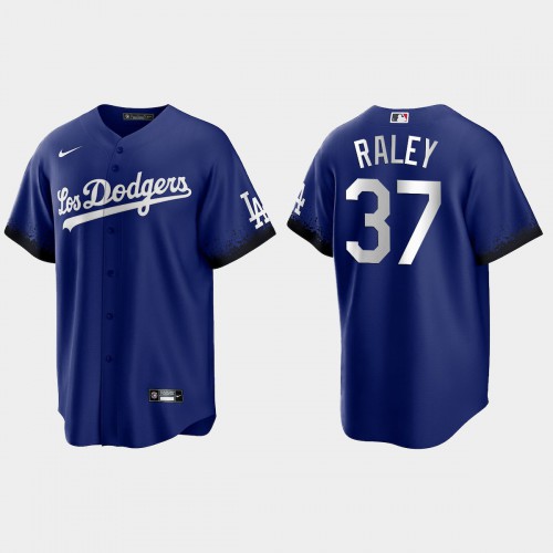 Los Angeles Los Angeles Dodgers #37 Luke Raley Men's 2021 City Connect Game Jersey Royal Men's cheap jerseys for sale - CheapJerseys.Shop