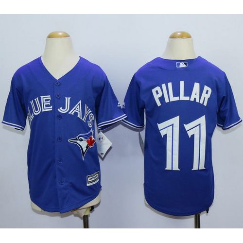 Toronto Blue Jays #11 Kevin Pillar Blue Cool Base Stitched Youth Jersey Youth cheap jerseys for sale - CheapJerseys.Shop
