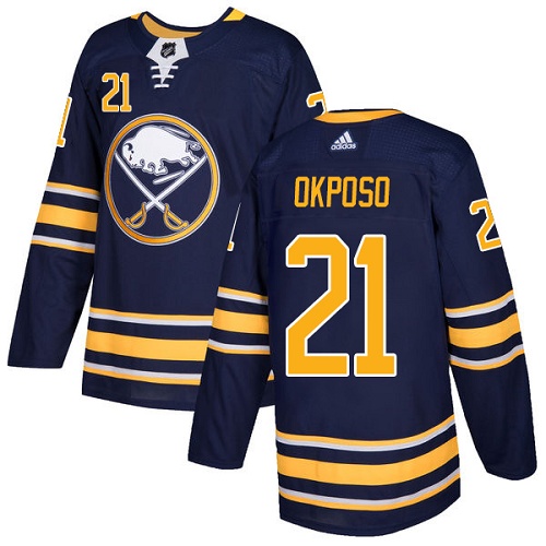 Buffalo Sabres #21 Kyle Okposo Navy Blue Home Authentic Stitched Jersey Men's cheap jerseys for sale - CheapJerseys.Shop