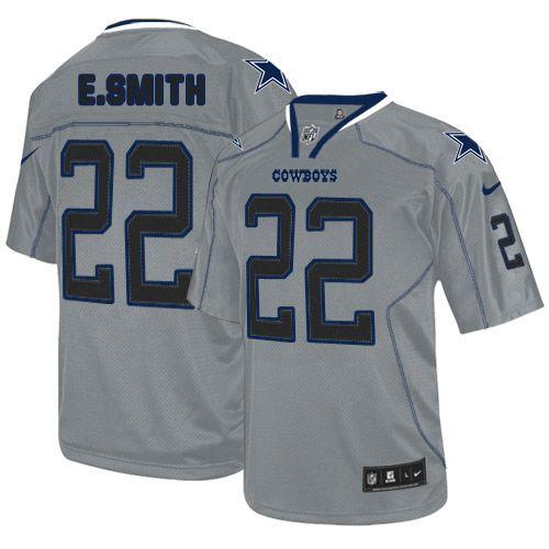 Cowboys #22 Emmitt Smith Lights Out Grey Men's Stitched Elite Jersey cheap jerseys for sale - CheapJerseys.Shop