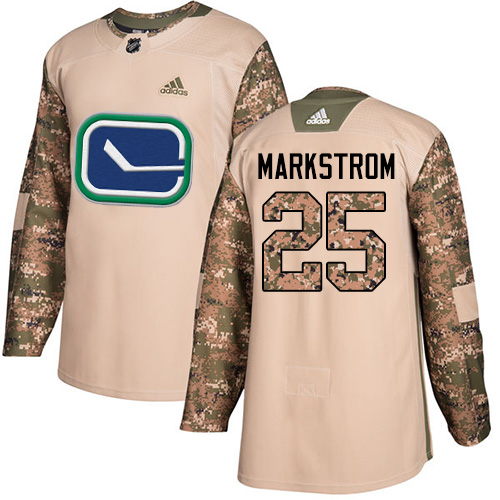 Vancouver Canucks #25 Jacob Markstrom Camo Authentic 2017 Veterans Day Stitched Jersey Men's cheap jerseys for sale - CheapJerseys.Shop