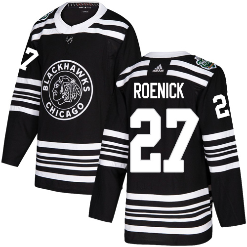 Chicago Blackhawks #27 Jeremy Roenick Black Authentic 2019 Winter Classic Stitched Jersey Men's cheap jerseys for sale - CheapJerseys.Shop