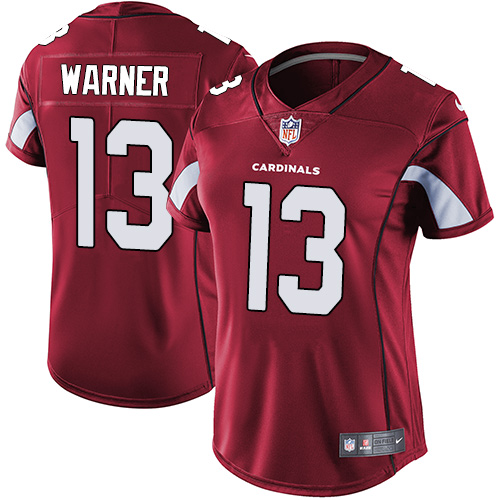 Arizona Cardinals #13 Kurt Warner Red Team Color Women's Stitched Vapor Untouchable Limited Jersey Womens cheap jerseys for sale - CheapJerseys.Shop