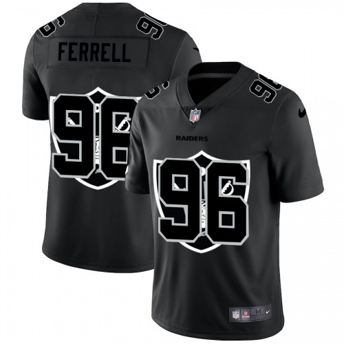 Las Vegas Las Vegas Raiders #96 Clelin Ferrell Men's Team Logo Dual Overlap Limited Jersey Black Men's cheap jerseys for sale - CheapJerseys.Shop