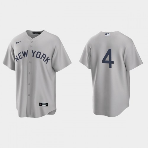 New York New York Yankees #4 Lou Gehrig Men's Gray 2021 Field of Dreams Game Jersey Men's cheap jerseys for sale - CheapJerseys.Shop