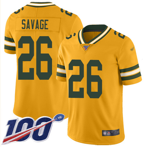 Packers #26 Darnell Savage Yellow Youth Stitched Limited Rush 100th Season Jersey cheap jerseys for sale - CheapJerseys.Shop