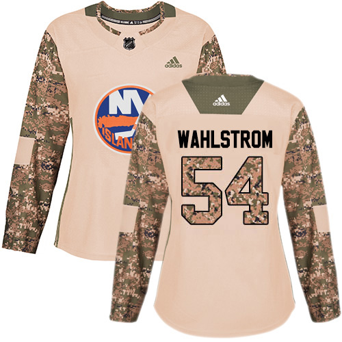 New York Islanders #54 Oliver Wahlstrom Camo Authentic 2017 Veterans Day Women's Stitched Jersey Womens cheap jerseys for sale - CheapJerseys.Shop