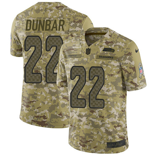 Seattle Seahawks #22 Quinton Dunbar Camo Men's Stitched Limited 2018 Salute To Service Jersey Men's cheap jerseys for sale - CheapJerseys.Shop