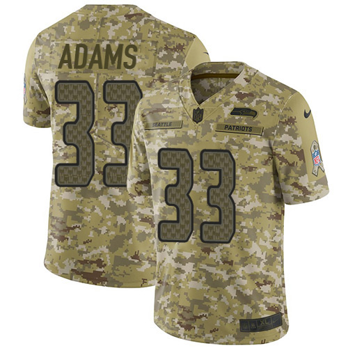 Seahawks #33 Jamal Adams Camo Men's Stitched Limited 2018 Salute To Service Jersey cheap jerseys for sale - CheapJerseys.Shop