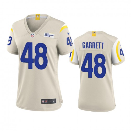 Los Angeles Los Angeles Rams #48 Chris Garrett Women's Game Jersey - Bone Womens cheap jerseys for sale - CheapJerseys.Shop