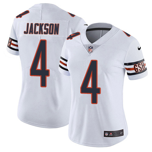 Bears #4 Eddie Jackson White Women's Stitched Vapor Untouchable Limited Jersey cheap jerseys for sale - CheapJerseys.Shop