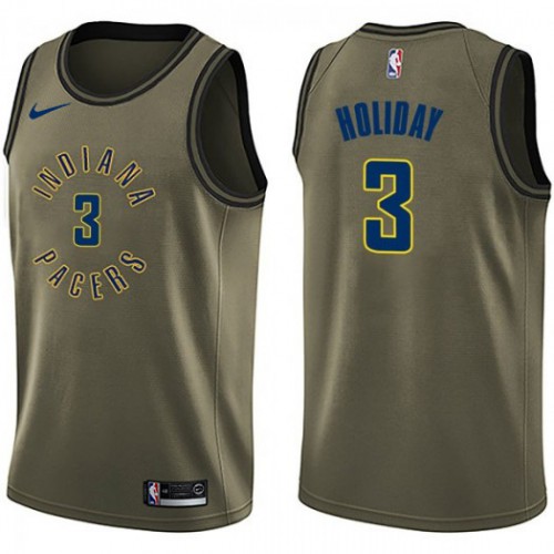 Indiana Pacers #3 Aaron Holiday Green Salute To Service Youth Swingman Jersey Youth cheap jerseys for sale - CheapJerseys.Shop