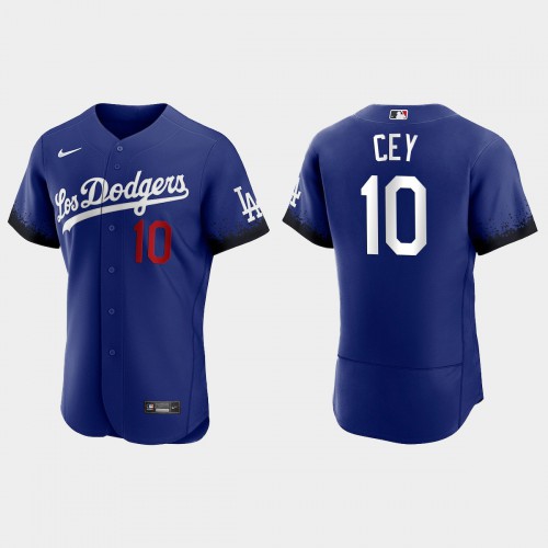 Los Angeles Los Angeles Dodgers #10 Ron Cey Men's 2021 City Connect Authentic Jersey Royal Men's cheap jerseys for sale - CheapJerseys.Shop