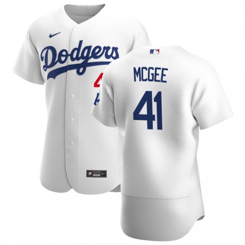 Los Angeles Los Angeles Dodgers #41 Jake McGee Men's White Home 2020 Authentic Player Jersey Men's cheap jerseys for sale - CheapJerseys.Shop